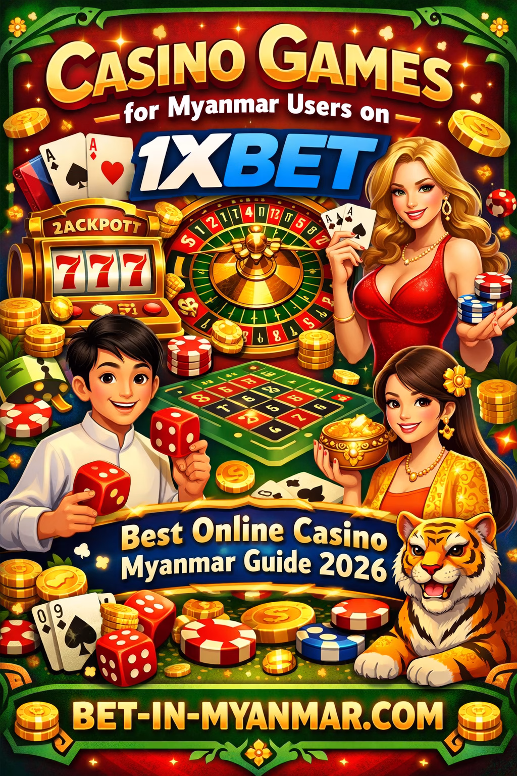 Casino Games for Myanmar Users on 1xBet (2026 Guide)