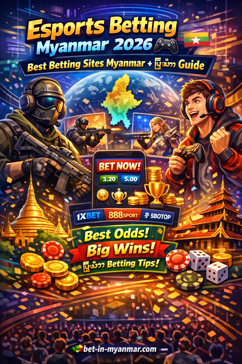 Esports Betting Myanmar 2026 Best Betting Sites + မြန်မာ Guide