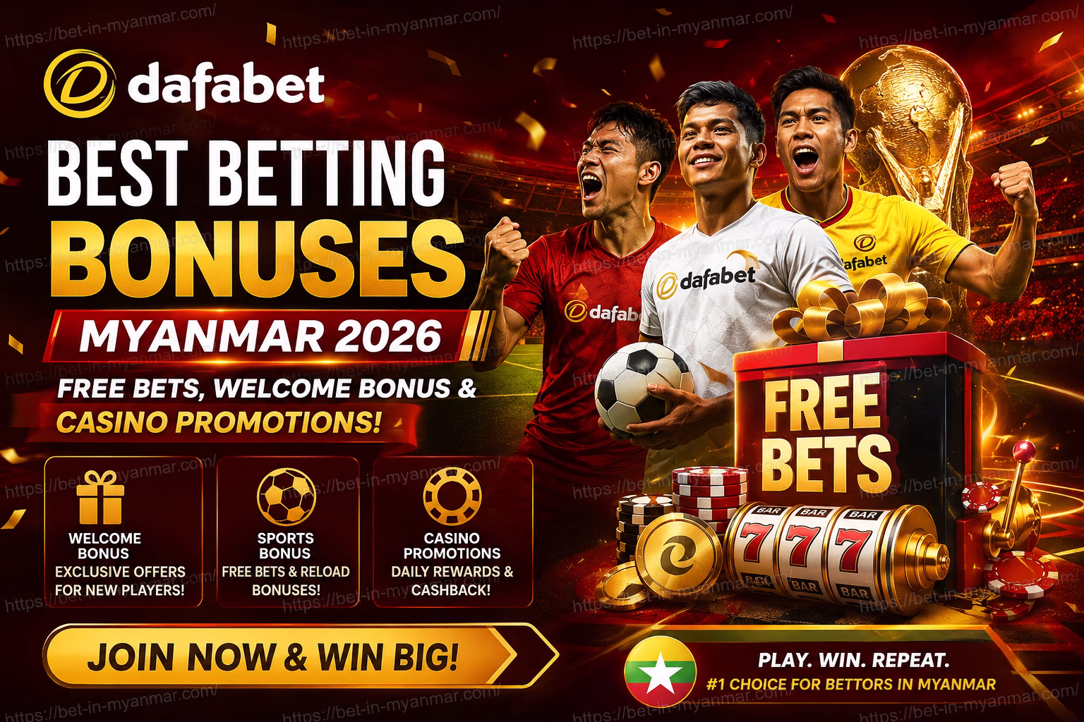 Best Betting Bonuses Myanmar 2026 Free Bets, Welcome Bonus & Casino Promotions | မြန်မာ Bonus Guide