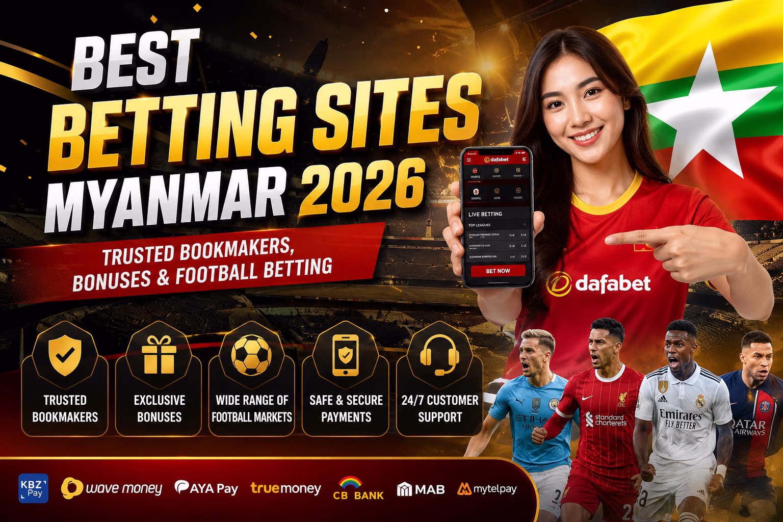 Best Betting Sites Myanmar 2026 Trusted Bookmakers & Bonuses မြန်မာ