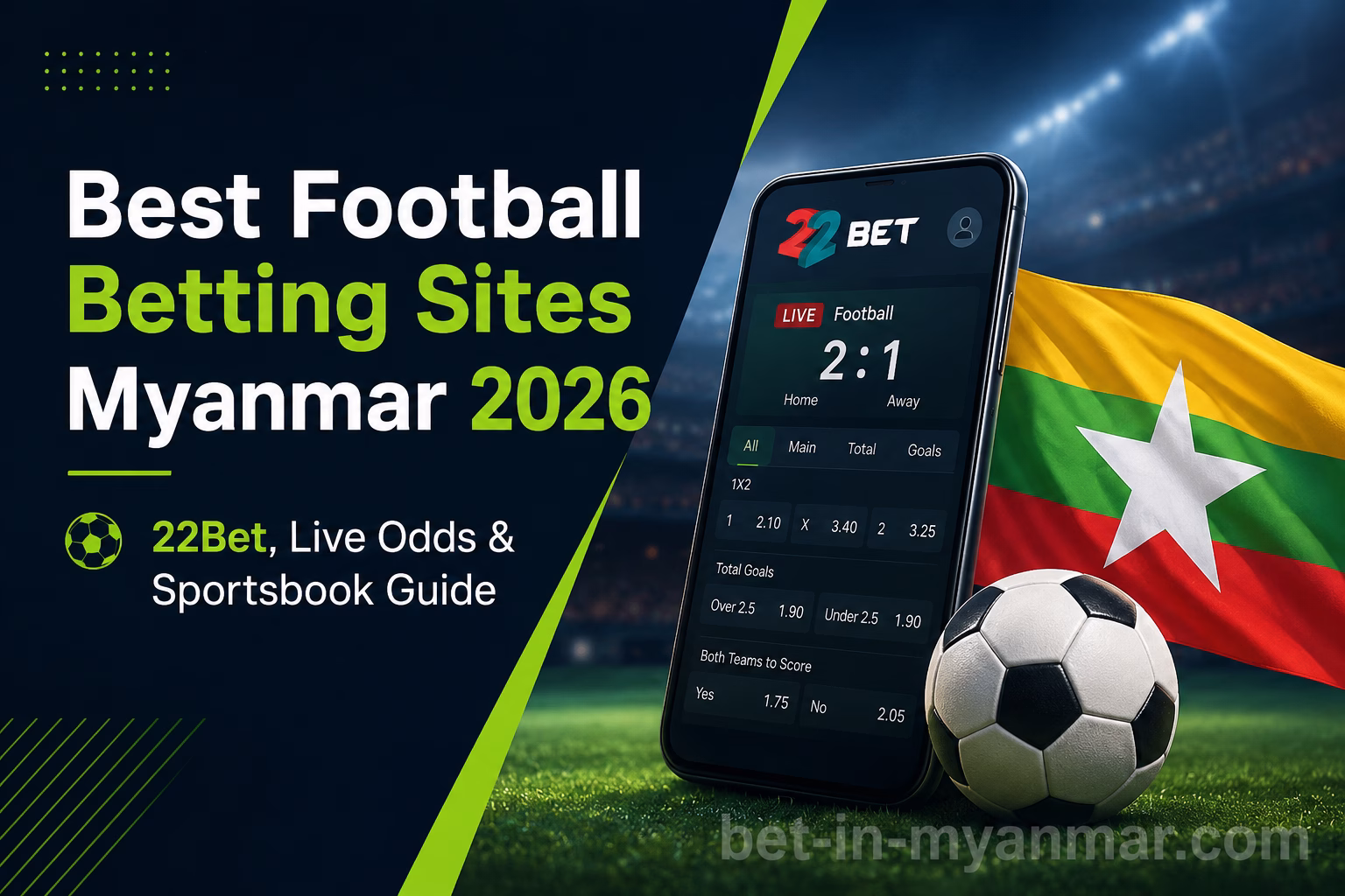 Best Football Betting Sites Myanmar 2026 22Bet, Live Odds & Sportsbook Guide