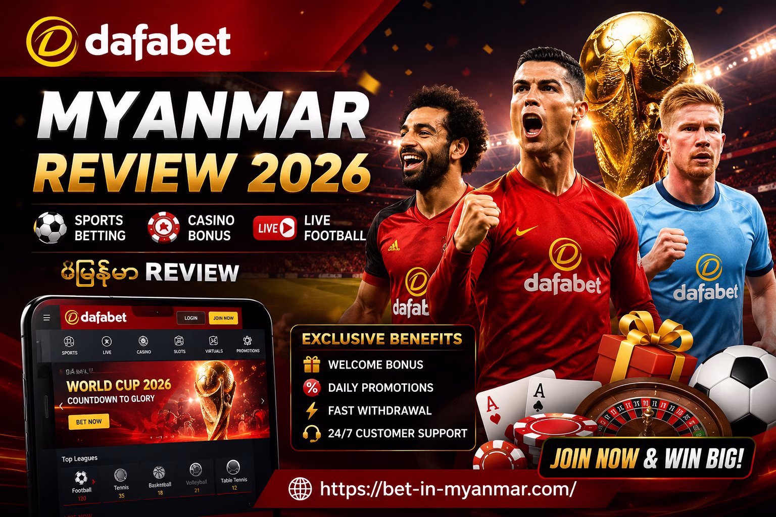 Dafabet Myanmar Review 2026 Sports Betting, Casino Bonus & Live Football | မြန်မာ Guide