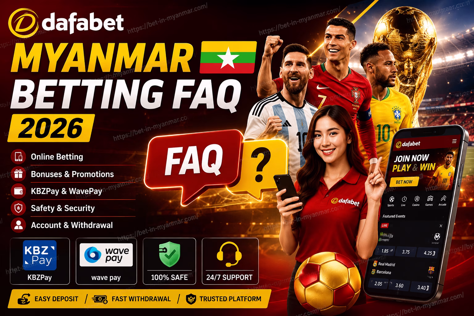 Myanmar Betting FAQ 2026 Online Betting, Bonuses & Safety အမေးအဖြေ