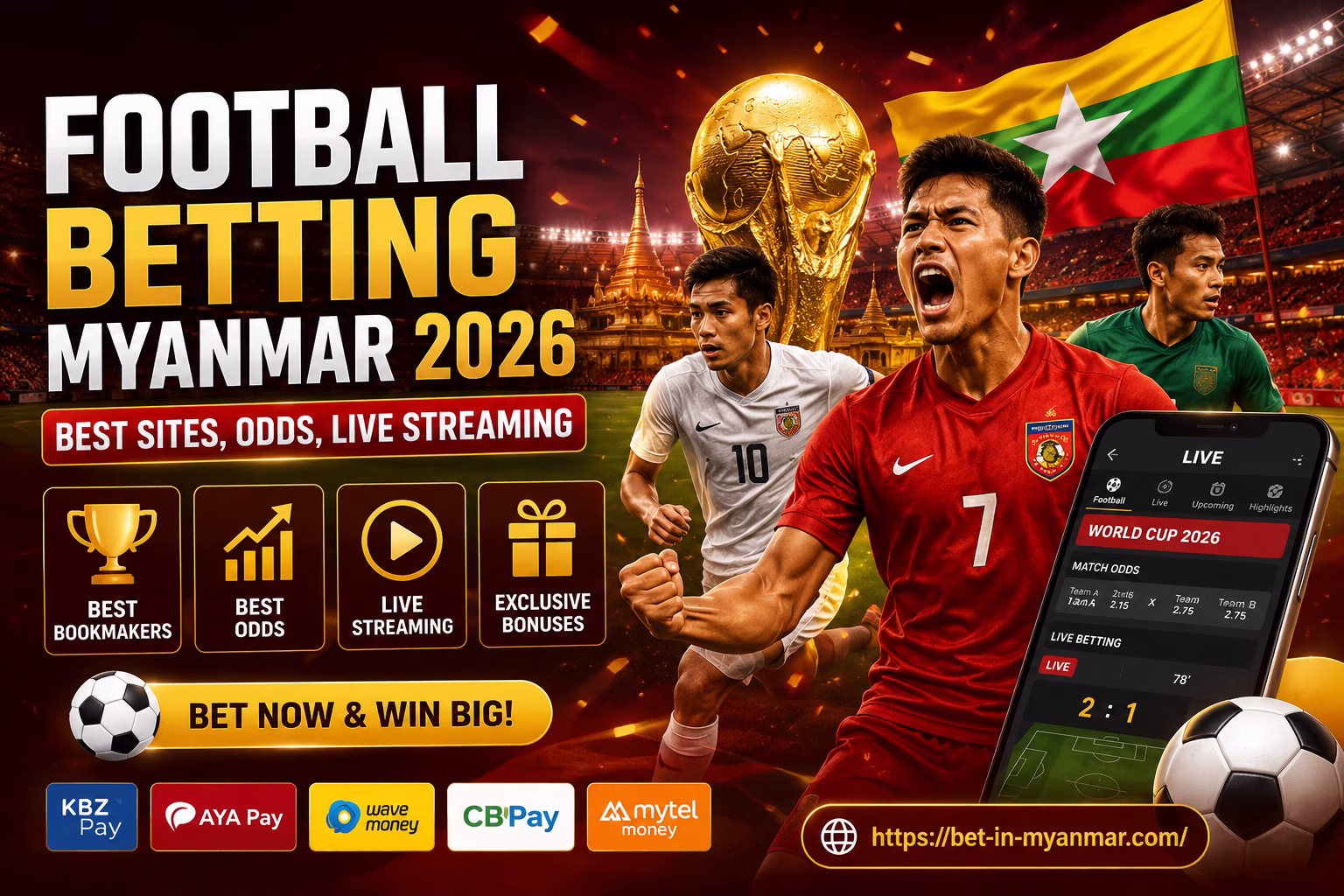 Football Betting Myanmar 2026 Best Sites, Live Odds & Tips | မြန်မာ ဘောလုံးလောင်းကစား