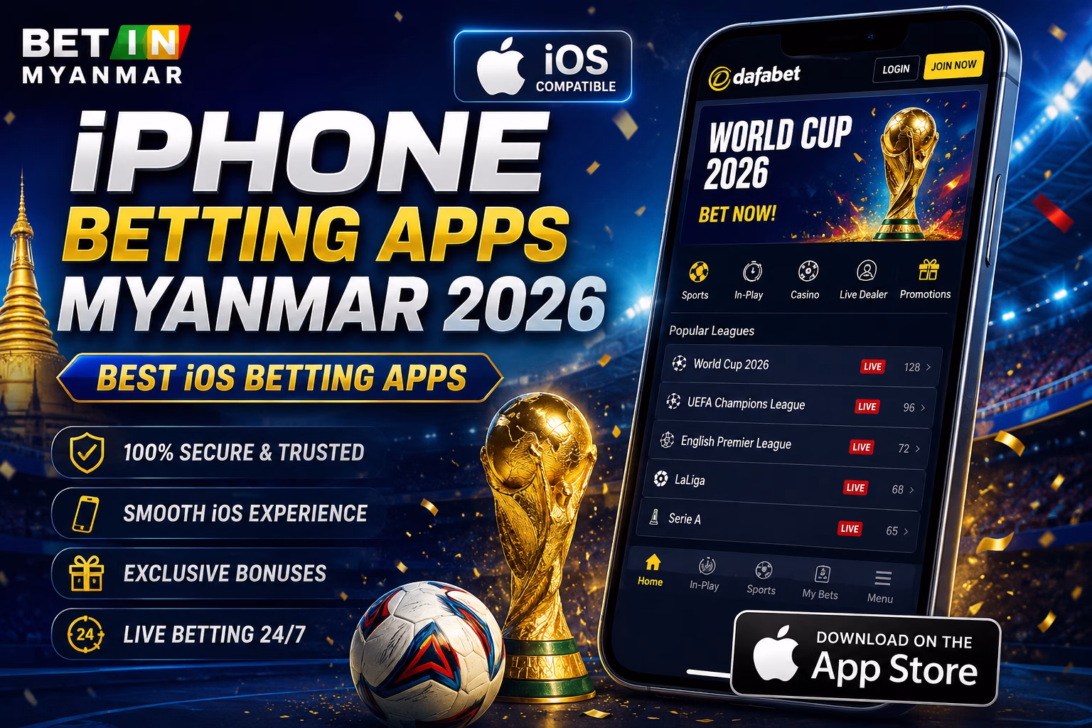Best iPhone Betting Apps Myanmar 2026 iOS Betting Apps မြန်မာ