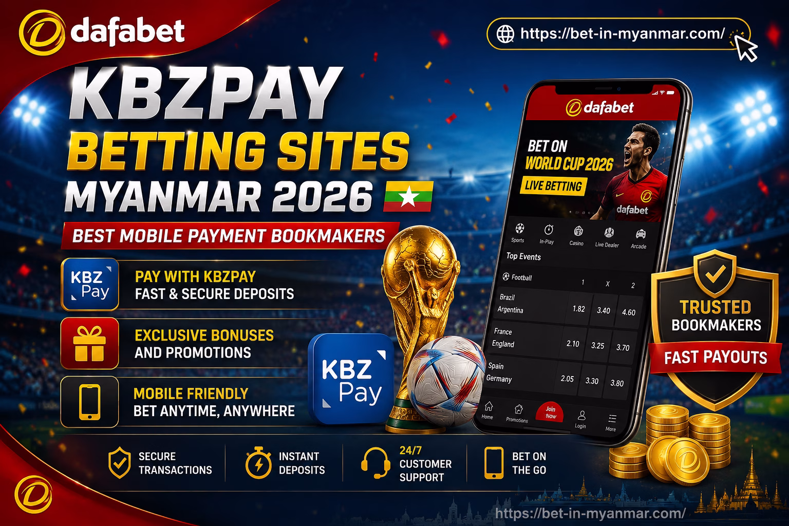 KBZPay Betting Sites Myanmar 2026 Best Bookmakers, Fast Deposits & Safe Mobile Betting | KBZPay ဖြင့် လွယ်ကူစွာ လောင်းကစား