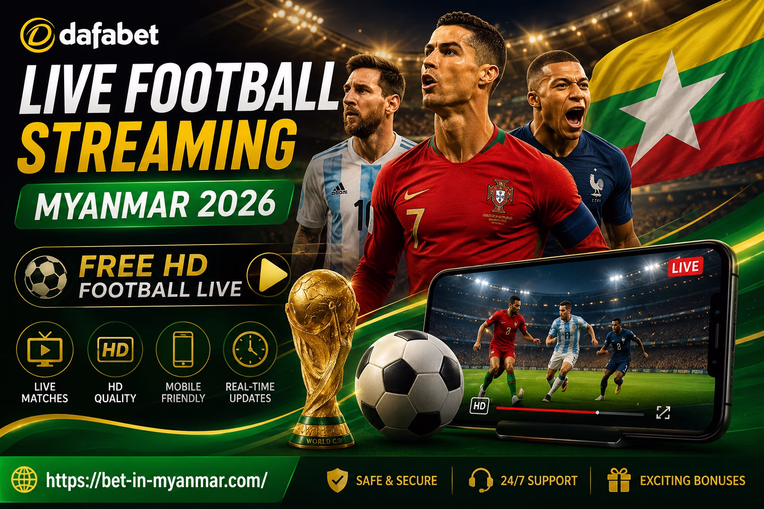 Live Football Streaming Myanmar 2026 – Watch HD Football Live | မြန်မာ ဘောလုံးပွဲ တိုက်ရိုက်ကြည့်ရန်