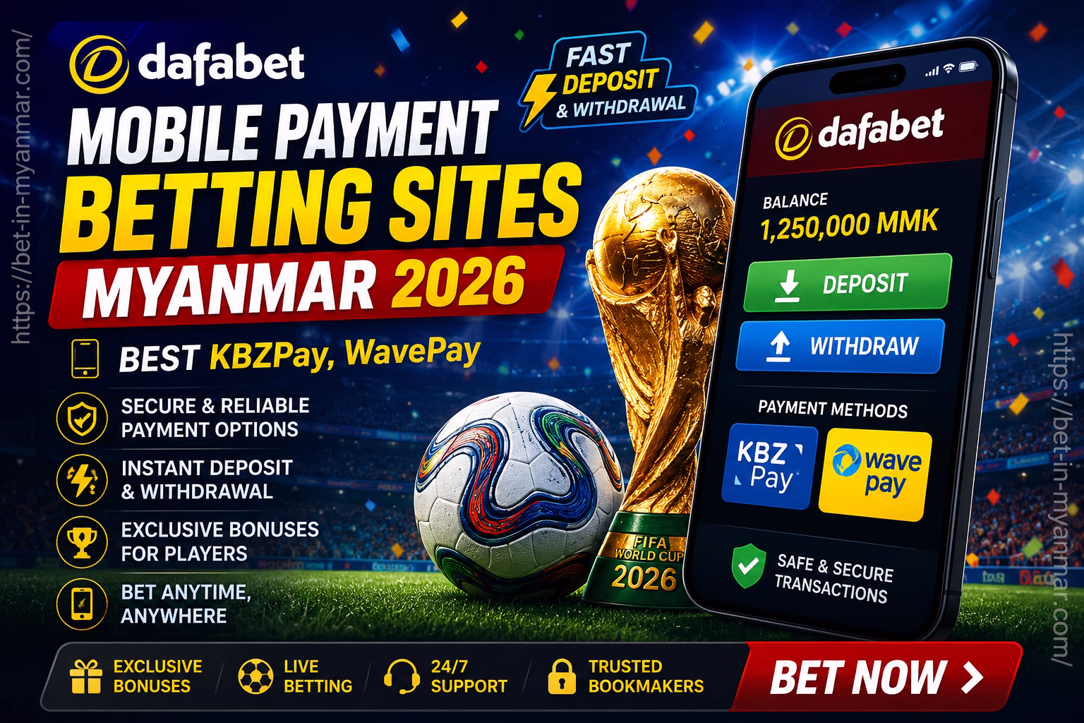 Mobile Payment Betting Sites Myanmar 2026 Best Mobile Wallet Betting Platforms | မိုဘိုင်းငွေပေးချေမှု လောင်းကစားဆိုဒ်များ