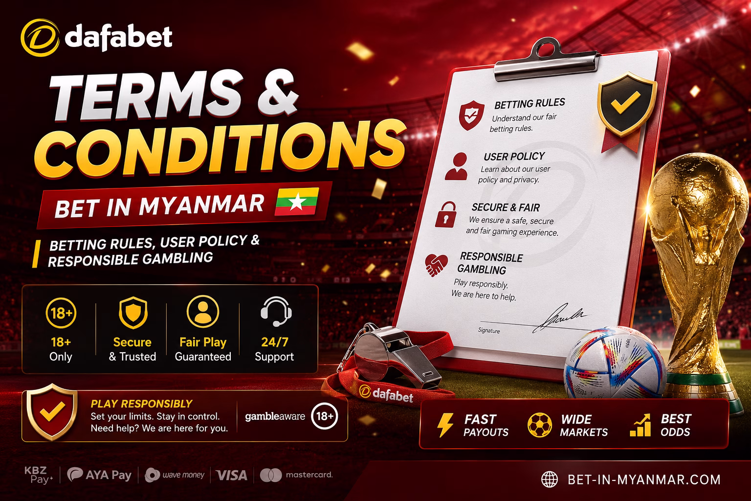 Terms & Conditions | Bet in Myanmar အသုံးပြုမှု စည်းကမ်းချက်များ