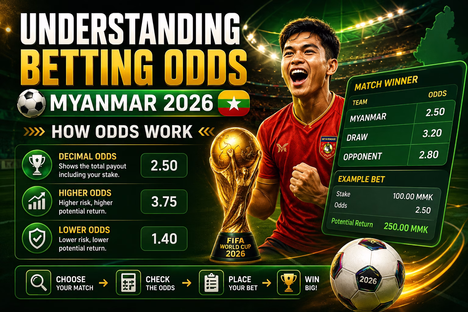 Understanding Betting Odds Myanmar 2026 လောင်းကစား Odds နားလည်နည်း